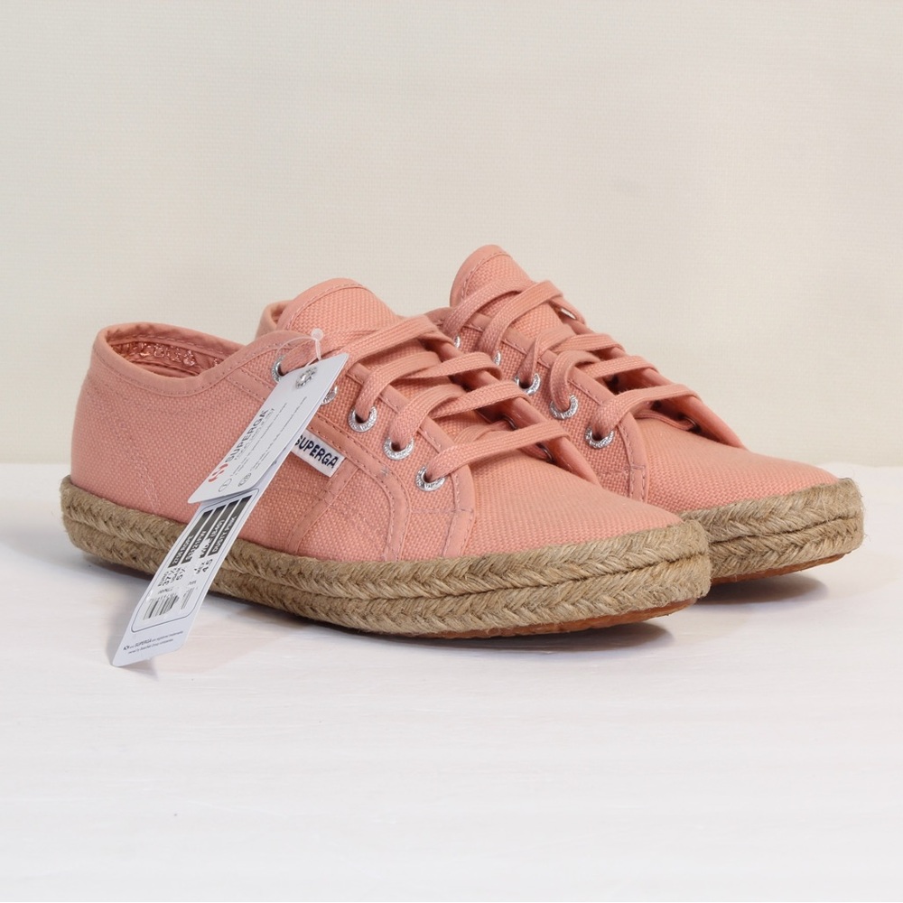Superga 2750 Rope Dusty Pink Unisex Canvas Sneakers NWT